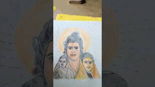 How to drawing step step by face ram sitashorts video Abhijit Art🖌🙏🙏 [upl. by Lozano582]