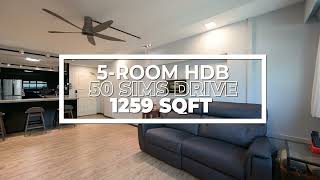 Blk 50 Sims Drive HDB 5Room Flat  117 SQM 1259 SQF [upl. by Altman]