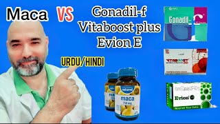 Maca vs Gonadil f  Vitaboost plus  Evion E review [upl. by Krantz63]