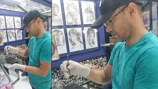 Colocando um piercing no tragus  Microbel curvo [upl. by Nnyluqcaj]