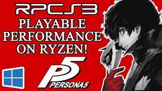 Persona 5  RPCS3 0057503  Ryzen 2600x  60 FPS Patch  Playable performance on Ryzen [upl. by Polard695]