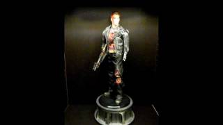 Terminator 2 Sideshow T800 Premium Format Custom Battle Damaged [upl. by Elyssa82]