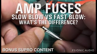 Amp Fuses  Slow Blow vs Fast Blow Whats the Difference [upl. by Oremo821]