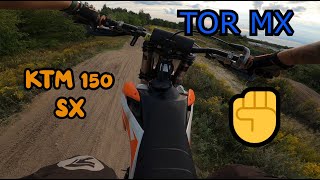 JAZDA PO TORZE MOTOCROSOWYM  KTM SX 150 [upl. by Asila]