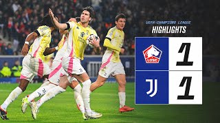 HIGHLIGHTS UCL  LOSC Lille 11 Juventus  Vlahovics penalty earns a draw [upl. by Barrie]