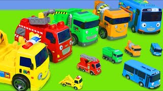 Tayo El Pequeño Autobús juguetes  Excavadora  Tayo the Little Bus Friends Toys cars for kids [upl. by Slaby91]