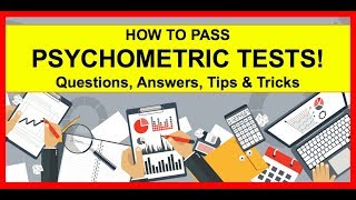 HOW TO PASS Psychometric Tests Example Questions Answers Tips amp Tricks [upl. by Auos]