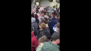 Antiabortion ‘March for Life’ clashes with counterprotesters outside US Supreme Court [upl. by Ahsinom]