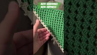 Crocheting a bandanna crochet youtube youtubeshorts subscribe support success summer viral [upl. by Lundin]