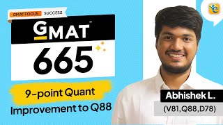 GMAT 655  100point overall improvement with Q88 [upl. by Zilada]