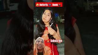 Butterfly 🦋 bomb vs Bullet bomb 💣 comedy funny emotional diwali dushyantkukreja [upl. by Etti]