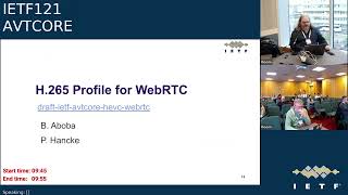 IETF 121 AudioVideo Transport Core Maintenance AVTCORE 20241104 0930 [upl. by Nytsirhc189]