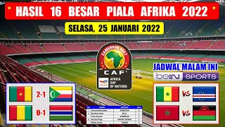 Hasil Piala Afrika 2022 Tadi Malam  KAMERUN VS COMOROS 16 Besar AFCON 2022 [upl. by Schertz]