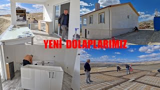 YENÄ° MUTFAÄIMIZIN DOLAPLARI GELDÄ° Ä°NÅAATIMIZIN ELEKTÄ°RÄ°ÄÄ° YAPILIYOR [upl. by Natalia]