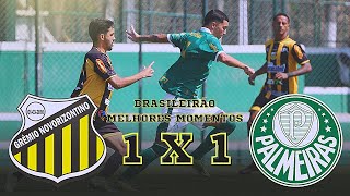 Grêmio Novorizontino 1 x 1 Palmeiras  Melhores Momentos  Paulistão Sub20 2024 [upl. by Oppen657]