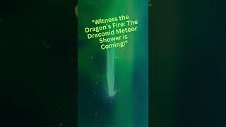 Witness the Dragon’s Fire The Draconid Meteor Shower is Coming  meteor sky viralshorts [upl. by Yzus]