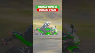 Kawasaki Ninja 500 Launched in India  BikeWale shorts Ninja500 [upl. by Atikram223]