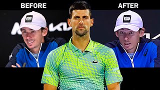 Opponents BEFORE amp AFTER Facing Novak Djokovic [upl. by Ahsatak]