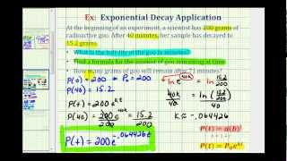 Exponential Decay App with Logs yaekt  Find Half Life [upl. by Rossen]