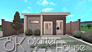 BLOXBURG 8K STARTER HOUSE  NOGAMEPASS [upl. by Niwhsa]