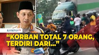 Polisi Sebut 7 Korban Dirawat Imbas Sopir Truk Kontainer Ugalugalan di Tangerang [upl. by Ayihsa414]