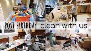 BIRTHDAY PARTY  CLEANING UP  HUSBAND AND WIFE CLEAN [upl. by Birmingham]