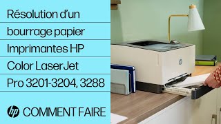 Comment résoudre un bourrage papier  Imprimantes HP Color LaserJet Pro 32013204 3288  HP Support [upl. by Myca]