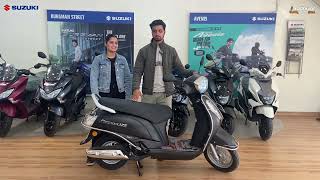 Mr Siddharth Taking Delivery Of Suzuki Access 125 Here  Badhwar amp Co Rohtak [upl. by Banquer]