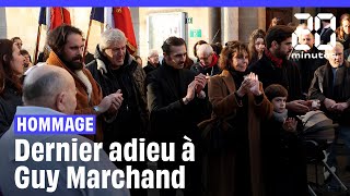 Obsèques de Guy Marchand  Plusieurs centaines de personnes lui rendent hommage [upl. by Suilmann]