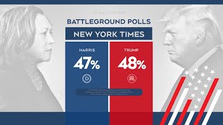 Analysis on latest polls as Harris and Trump prepare for debate  US politics [upl. by Ethe129]