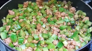 苦瓜炒素豬肉碎 Stirfried Vegan Minced Meat with Bitter Melon [upl. by Naesed]