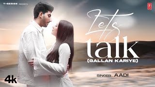 Lets Talk Gallan Kariye  Aadi Diamond  Latest Punjabi Songs 2023 [upl. by Erlandson]