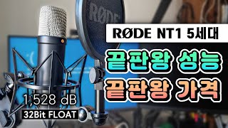 세계 최고 성능의 USB 마이크에 실망한 이유 RODE NT1 5th 리뷰 [upl. by Eilhsa]