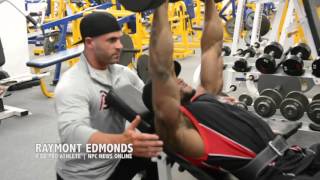 IFBB Mens Physique Pro Raymont Edmonds Chest Workout [upl. by Eilak928]