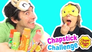 CHAPSTICK LIP SMACKER CHALLENGE Français 8 parfums CHUPA CHUPS à retrouver [upl. by Ileak]