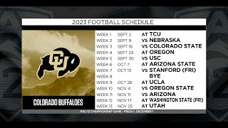 Colorados 2023 football schedule Previewing the Buffaloes’ season [upl. by Hashim]