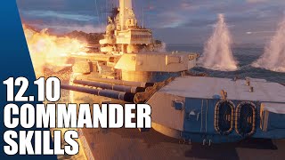 1210 Commander Skills  World of Warships [upl. by Reidid]