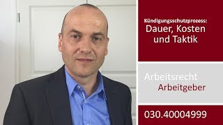 Kündigungsschutzprozess  Dauer Kosten Taktik aus Arbeitgebersicht  Fachanwalt Bredereck [upl. by Simara]