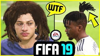 FIFA 19 CRAZY Hairstyles FT Neymar Fellaini amp More [upl. by Ahseryt14]