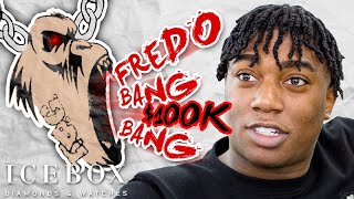 Fredo Bang Designs 100K Diamond Gorilla at Icebox [upl. by Deery]