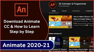 How to Download Adobe Animate CC  Learn Step by Step 2D Animation  How to Make a Cartoon in Hindi [upl. by Drahcir]