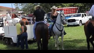 Amazing Cowboys and CowGirls how to braid Horses hair at Horse Festival Tope Palmares [upl. by Etteiram322]