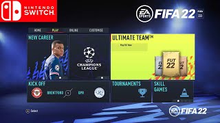 FIFA 22 Nintendo Switch Ultimate Team Gameplay 1080p HD [upl. by Uziel]