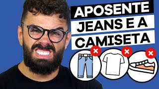 PARE DE USAR CALÇA JEANS E CAMISETA  MODA MASCULINA 2024 [upl. by Klayman]