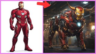 AVENGERS BUT BULL🐮🔥VENGERS marvelampdc 2024💥 [upl. by Lraed]