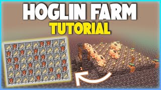 minecraft hoglin farm 116  119 [upl. by Aisauqal]