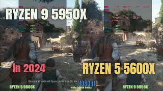 RYZEN 5950x vs 5600x in 2024 Gaming [upl. by Kutzer121]