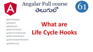 Life cycle hooks in Angular  lifecycle hooks  Angular tutorials in Telugu  Angular components [upl. by Parks797]