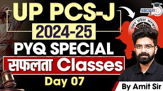 UPPCS J 202425  PYQ SPECIAL Day  07  Safalta Classes  By Amit Sir [upl. by Ahsikram831]