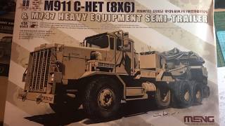 Meng 135 M911 CHET amp M747 Trailer Build review pt1 [upl. by Enogitna]